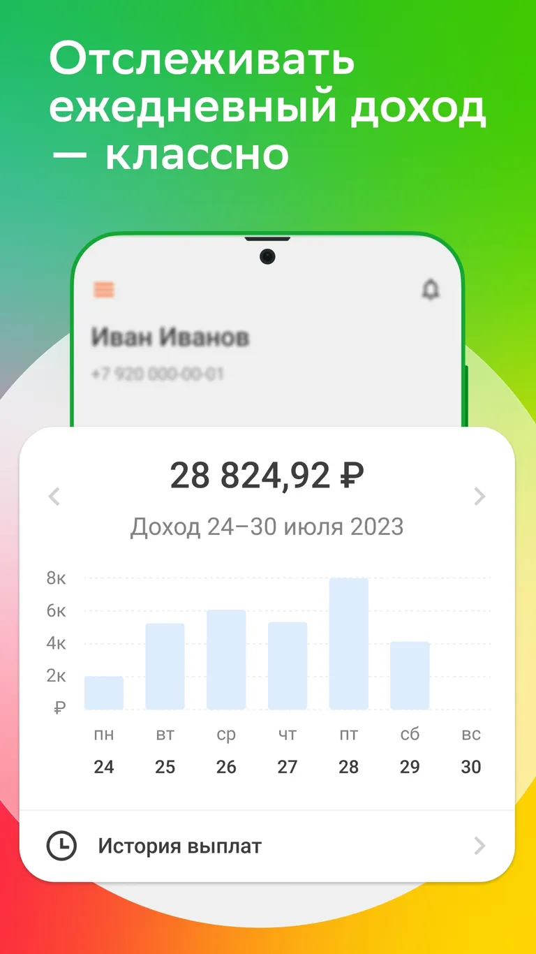 КУПЕР Работа - Скриншот приложения ShopperApp (шоппер)